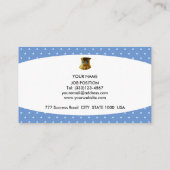 Elegant White en Starry Background Visitekaartje (Achterkant)