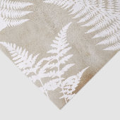 Elegant White Fern over kraftpapier Tissuepapier (Detail)