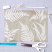 Elegant White Fern over kraftpapier Tissuepapier (Craft)