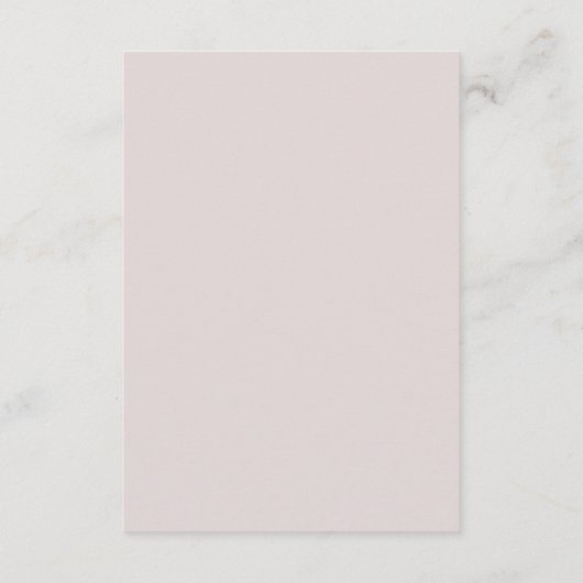 Elegant White Floral | Blush Mauve Weddenschap Det Informatiekaartje (Achterkant)