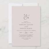 Elegant White Floral Coordinate | Blush Weddenscha Kaart (Voorkant)