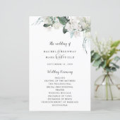 Elegant White Floral Dusty Blue Sage Green Wedding (Staand voorkant)
