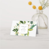 Elegant White Floral Folded Wedding (Achterkant)