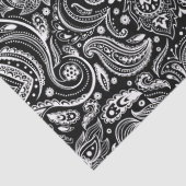 Elegant White Floral paisley on Background Tissuepapier (Detail)