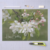 Elegant White Floral Tissuepapier (Craft)
