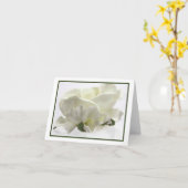 Elegant White Floral Wedding Notecards Kaart (Gele Bloem)