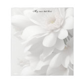 Elegant White Flowers Notitieblok (Voorkant)