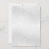 Elegant White Glitter Kaart (Achterkant)