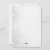 Elegant White & Gold Christmas Party Invitation (Dos)