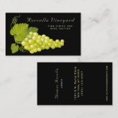 Élégant White Gold Graphe Carte de visite (Devant / Derrière)