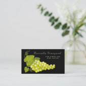 Élégant White Gold Graphe Carte de visite (Debout devant)