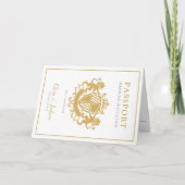 Elegant White & Gold Passport Destination Wedding (Voorkant)