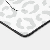 Elegant White Gray Leopard Cheetah Animal Print (Coin)