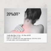 Elegant White Gray Photo Massage Therapist Flyer (Voorkant)