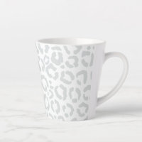 Elegant White Grey Leopard Cheetah Animal Print