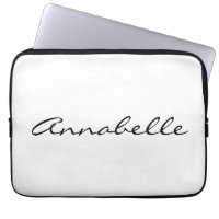 Elegant White Handgeschreven Script Name Aangepast