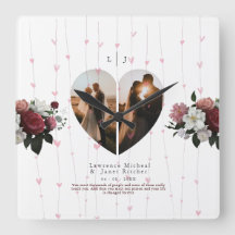 Elegant White Heart Shaped Photo Custom voor haar
