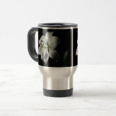 Elegant White Lily Travel Mug Reisbeker (Voorkant links)