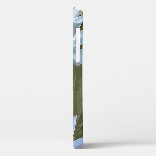 Elegant White Lotus Acryllic Artwork | Case-Mate iPhone Case (Achterkant / Links)