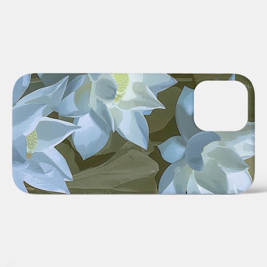 Elegant White Lotus Acryllic Artwork | Case-Mate iPhone Case (Achterkant (horizontaal))