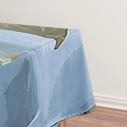 Elegant White Lotus Acryllic Artwork | Tafelkleed (Voorbeeld)