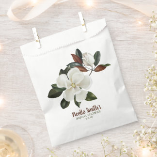 Elegant White Magnolia Flowers, Vrijgezellenfeest Bedankzakje