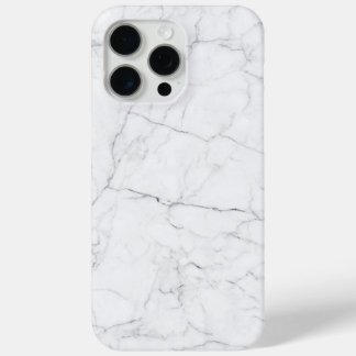 Elegant White Marble  iPhone 15 Pro Max Hoesje