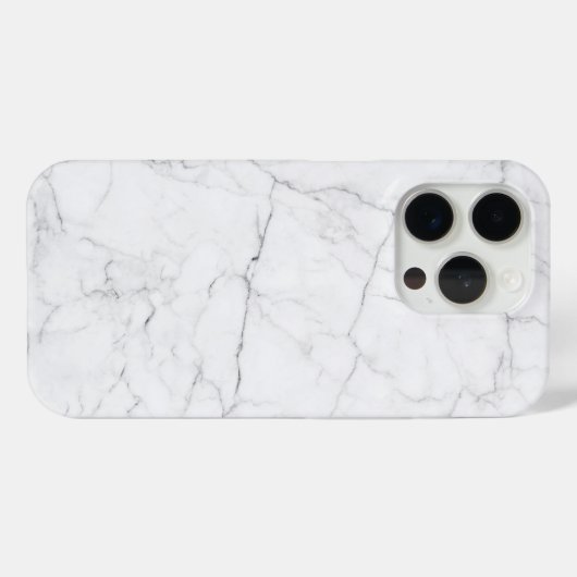 Elegant White Marble Case-Mate iPhone Case (Achterkant (horizontaal))
