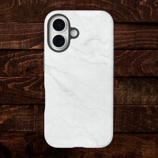 Elegant White Marble iPhone 16 Hoesje
