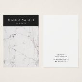 Elegant White Marble Earring Display Card Visitekaartje (Voorkant /achterkant)