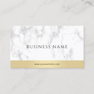 Elegant White Marble Gold Modern Corporate Trendy Visitekaartje