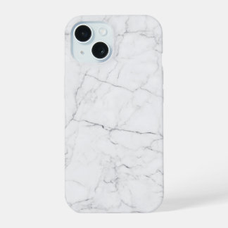 Elegant White Marble  iPhone 15 Hoesje