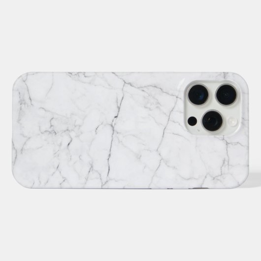 Elegant White Marble iPhone Hoesje (Achterkant horizontaal)