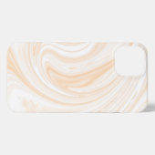 Elegant White Marble Pattern iPhone Hoesje (Achterkant horizontaal)