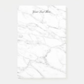 Elegant white marble stone custom Post-it® notes (Voorkant)