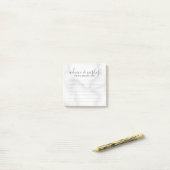 Elegant White Marble Wedding Advice and Wishes Post-it® Notes (Op bureau)