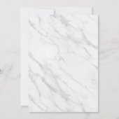 Elegant White Marble Wedding Invitation (Dos)