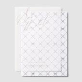Elegant White Minimalist Script Photo Vellum Uitnodigingen (Offset (Uitnodiging))
