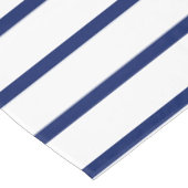 Elegant white & navy blue stripes minimalist chic tafelkleed (Gekanteld)