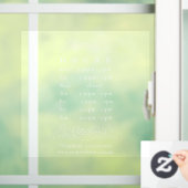 Elegant White Opening Uours Timing Raamsticker (Huis)