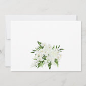 Elegant White Orchids Bohemian BRIDAL SHOWER Kaart (Achterkant)
