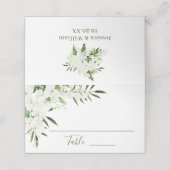 Elegant White Orchids Bohemian Floral Wedding (Buitenkant ongevouwen)