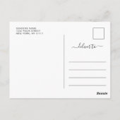 Elegant White Orchids Bohemian Weddenschap Bedankt Briefkaart (Achterkant)