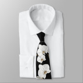 Elegant White Orchids Stropdas (Gebonden)