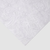 Elegant White Paisley Lace Tissuepapier (Detail)