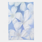 Elegant White Periwinkle Floral | Keukenhanddoek (Verticaal)