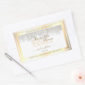 Elegant White Product Packaging Labels Gold Lijst (Envelop)