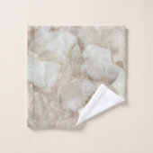 Elegant White Quartz Bath Towel Set Bad Handdoek (Wasdoekje)
