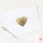 Elegant White Rose Hart Sticker (Envelop)