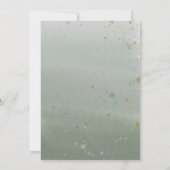 Elegant White Roses Eucalyptus Floral Girl Baptism Kaart (Achterkant)